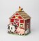 Ceramic Barn House with Farm Animals Cookie Jar, Home Décor, Gift for Her, Gift for Mom, Kitchen Décor, Farmhouse Décor, Fall Decor